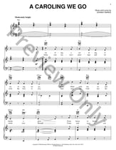 A Caroling We Go piano sheet music cover